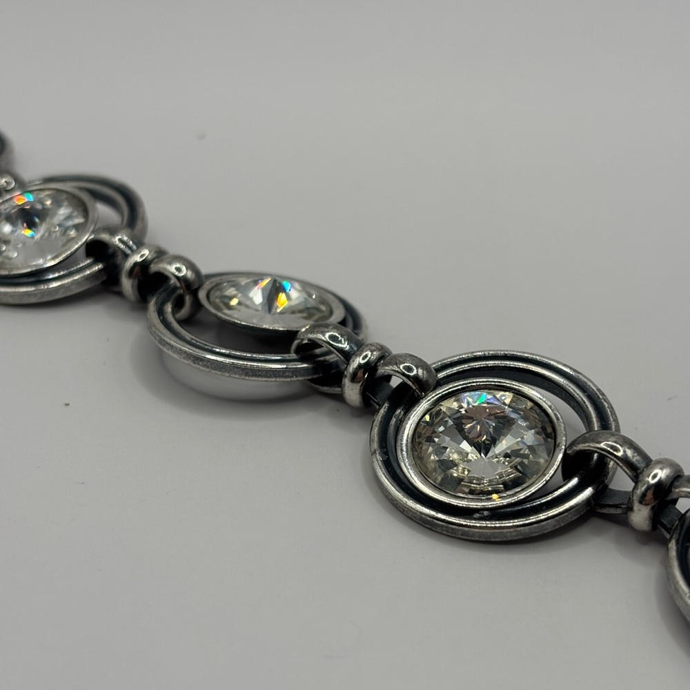 Sterling Silver Bracelet with Brilliant CZ Stones – Handcrafted in Baghdad - Picture 8 of 10